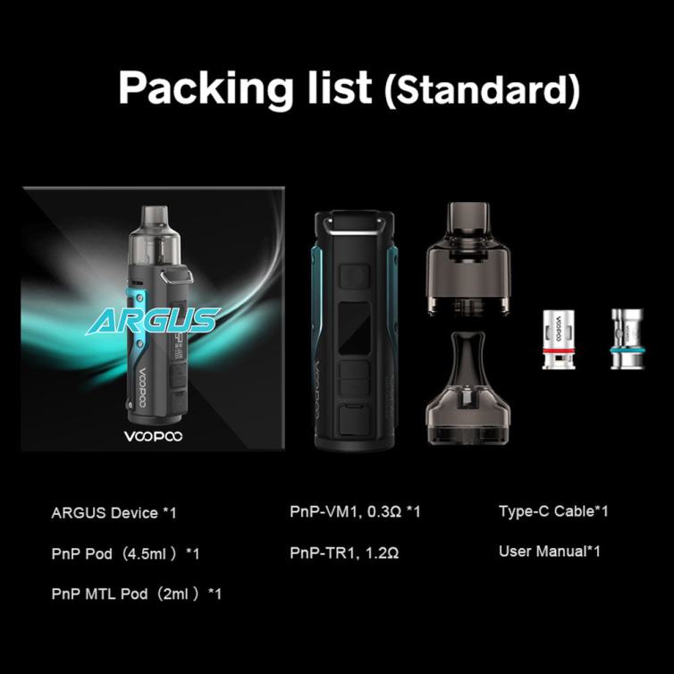 VOOPOO ARGUS zestaw modów pod benzyna zielono-srebrna R868077 | VOOPOO Vape Argus